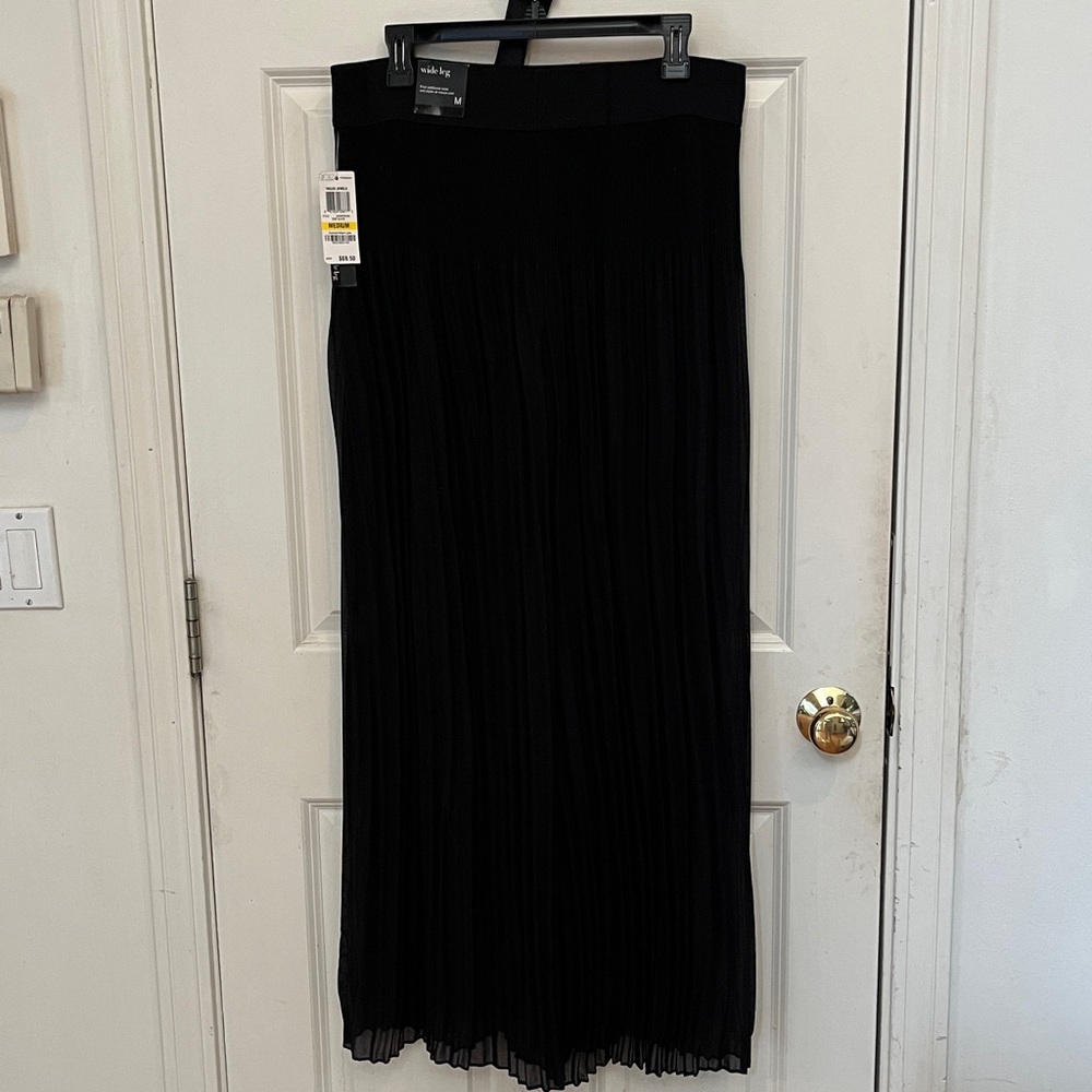 Alfani size medium black high rise lined formal dress pants fits 10-14 NWT